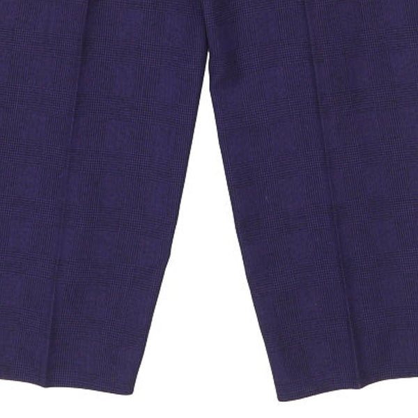 Vintage blue Versace V2 Classic Trousers - mens 35" waist