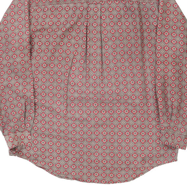 Vintage red Benetton Patterned Shirt - mens large