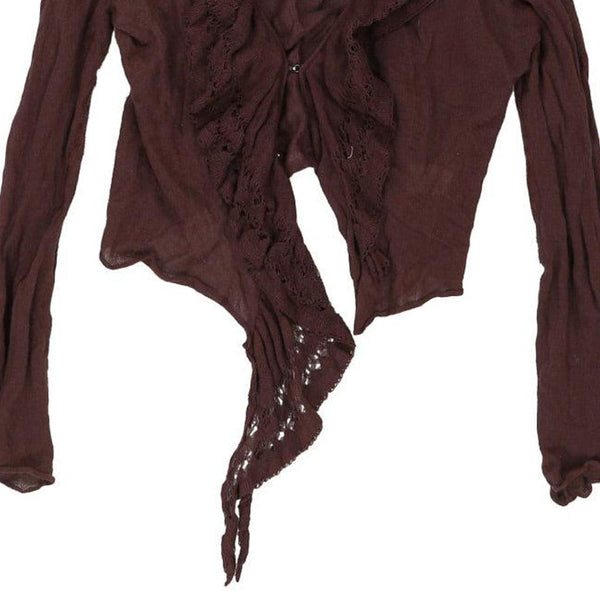 Vintage brown Cavalli Class Cardigan - womens large