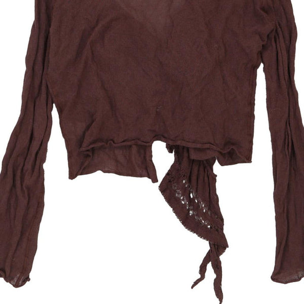 Vintage brown Cavalli Class Cardigan - womens large