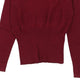 Vintage burgundy Benetton Jumper - womens small