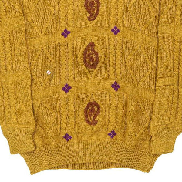 Vintage yellow Byblos Jumper - womens x-large