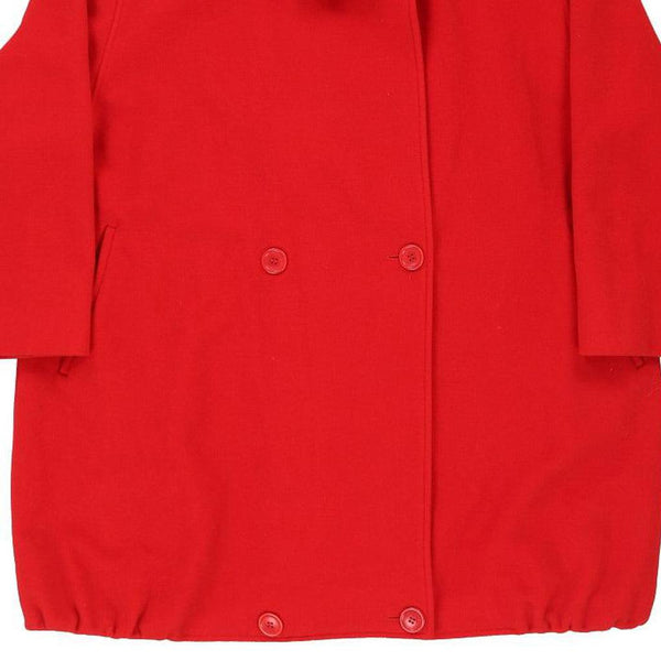 Vintage red Trussardi Overcoat - womens large