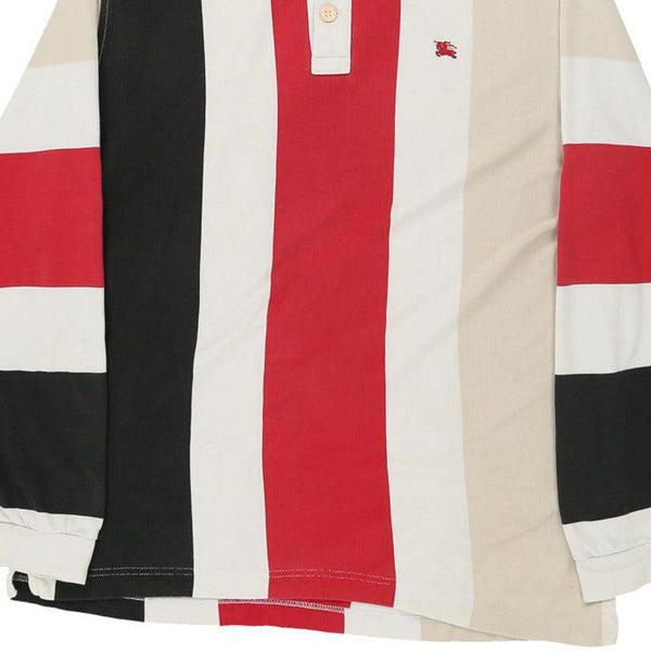 Vintage cream Burberry London Rugby Shirt - mens large