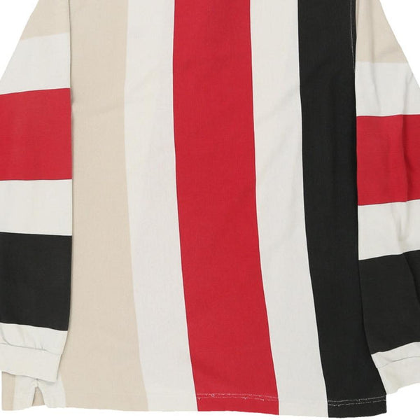 Vintage cream Burberry London Rugby Shirt - mens large