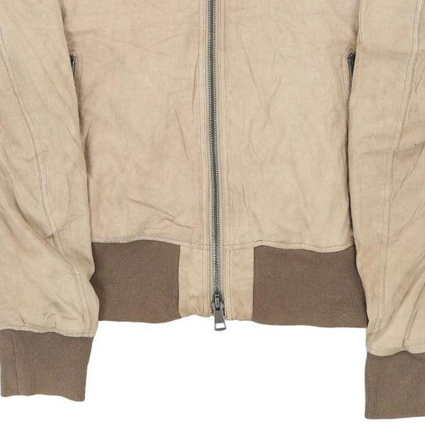 Vintage beige Burberry Brit Suede Jacket - mens small