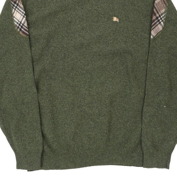 Vintage green Burberry London Jumper - mens x-large