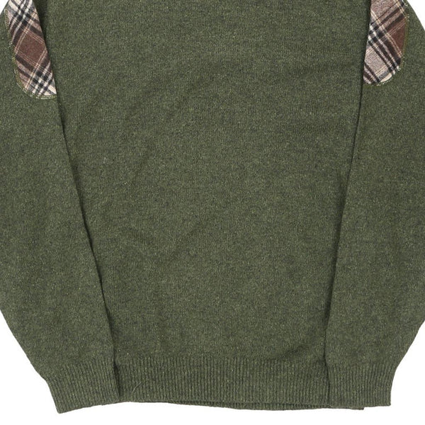 Vintage green Burberry London Jumper - mens x-large
