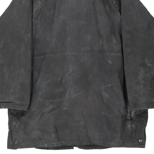Vintage black Burberry Wax Jacket - womens small