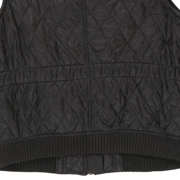 Vintage black Burberry Brit Gilet - womens large