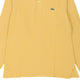 Vintage yellow Lacoste Long Sleeve Polo Shirt - mens medium