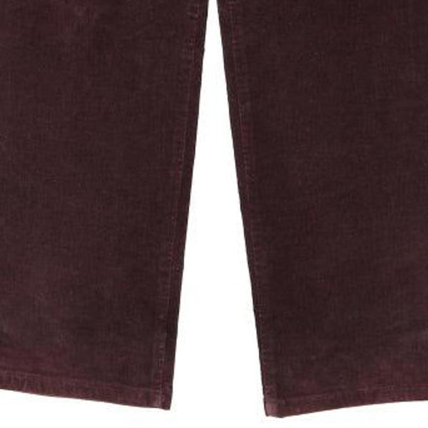 Vintage burgundy Armani Jeans Trousers - womens 30" waist