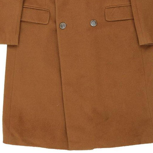 Vintage brown Pierre Balmain Overcoat - mens large