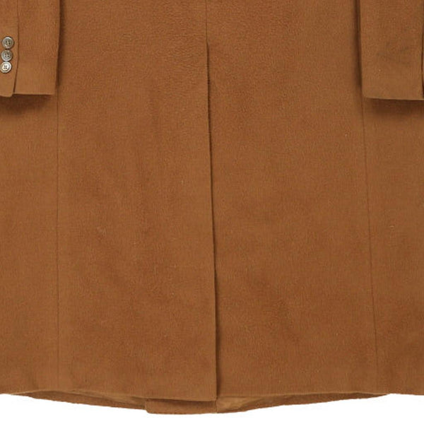 Vintage brown Pierre Balmain Overcoat - mens large