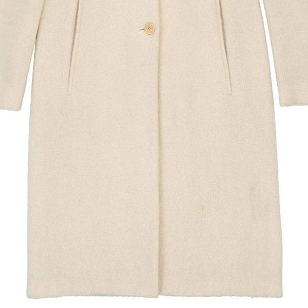 Vintage cream Les Copains Overcoat - womens medium