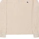 Vintage cream Burberry Long Sleeve Polo Shirt - mens medium
