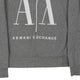 Vintage grey Armani Exchange Sweatshirt - mens x-small