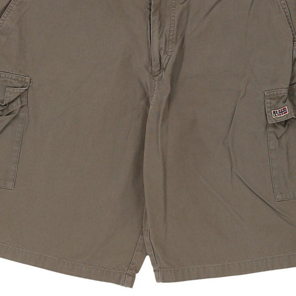 Vintage khaki Napapijri Cargo Shorts - mens 36" waist
