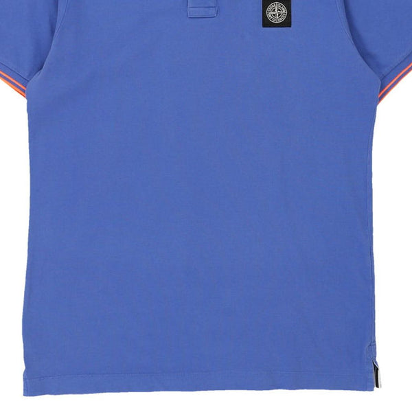 Vintage blue Stone Island Polo Shirt - mens large