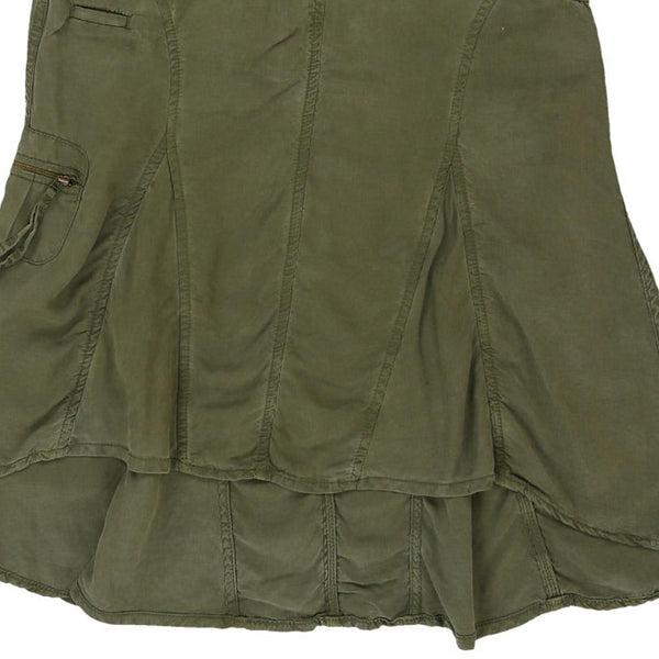 Vintage green Tommy Hilfiger Midi Skirt - womens 34" waist