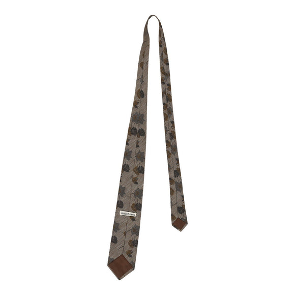 Vintage brown Giorgio Armani Tie - mens no size