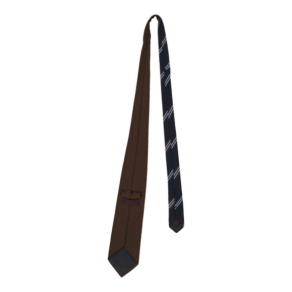 Vintage brown Les Copains Tie - mens no size