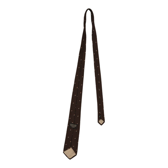 Vintage brown Givenchy Tie - mens no size