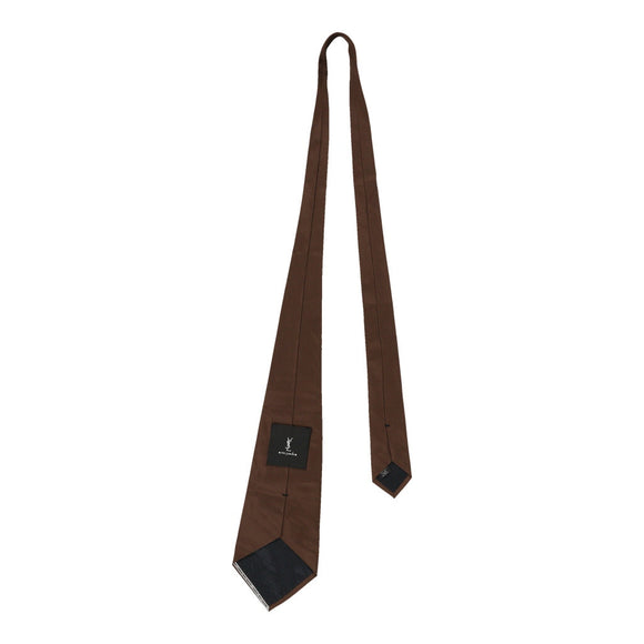 Vintage brown Rive Gauche Yves Saint Laurent Tie - mens no size