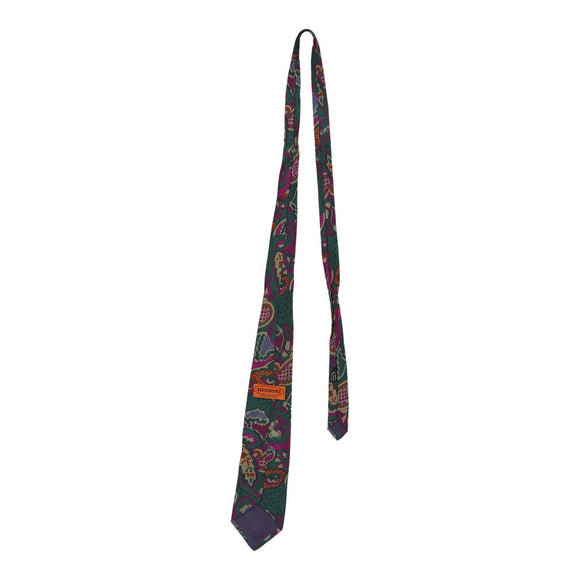 Vintage green Missoni Tie - mens no size