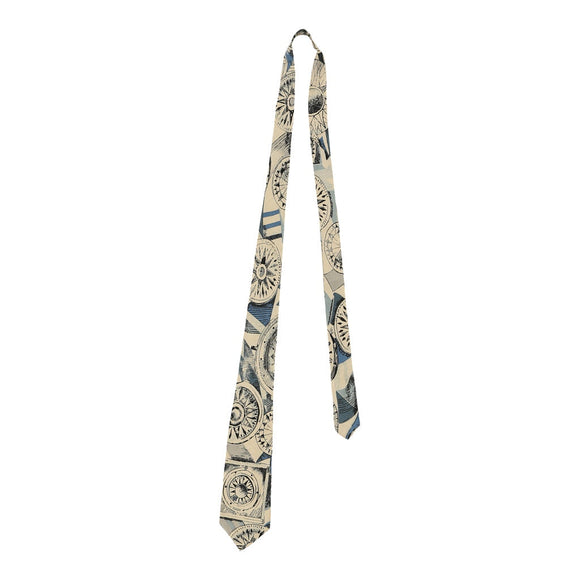 Vintage yellow Byblos Tie - mens no size