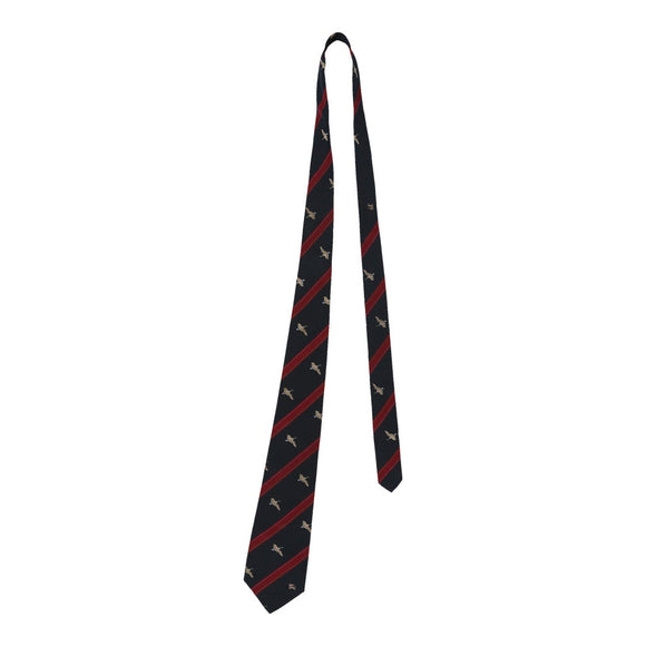 Vintage navy Burberry Tie - mens no size