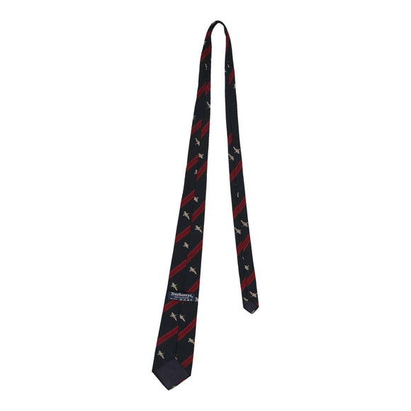 Vintage navy Burberry Tie - mens no size