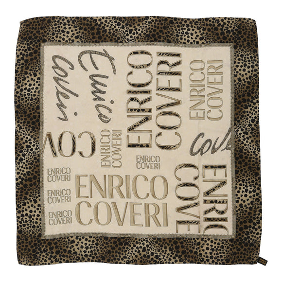 Vintage beige Enrico Coveri Scarf - womens no size
