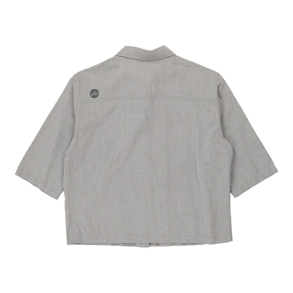 Vintage grey Gianni Versace Short Sleeve Shirt - womens large