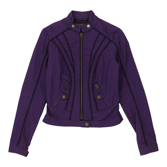 Vintage purple Armani Exchange Jacket - womens x-small