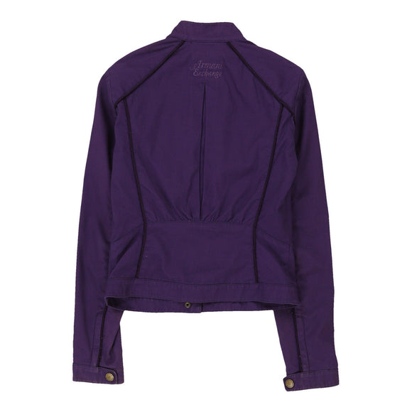 Vintage purple Armani Exchange Jacket - womens x-small