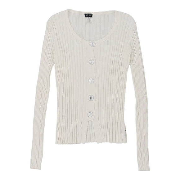 Vintage white Armani Jeans Long Sleeve Top - womens medium