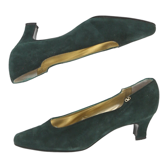 Vintage Valentino Heels - UK 8.5 Green Suede heels Valentino   