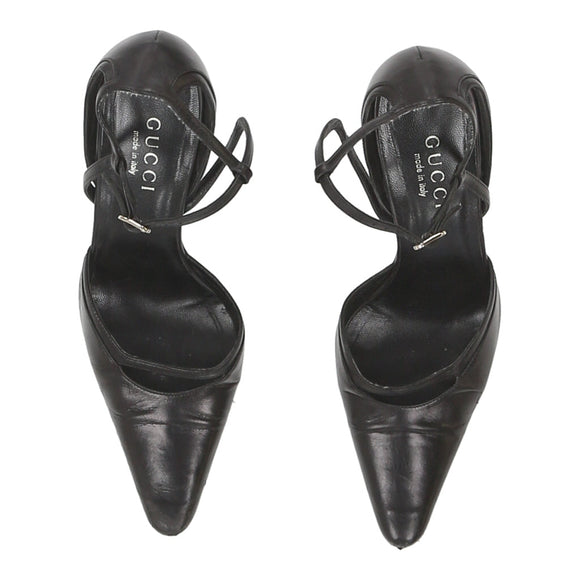 Vintage Gucci Heels - UK 5 Black Leather heels Gucci   