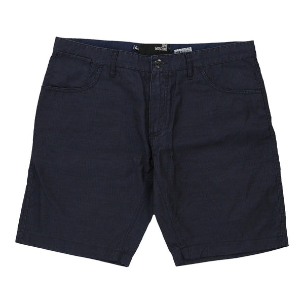 Vintage navy Love Moschino Shorts - mens 36" waist