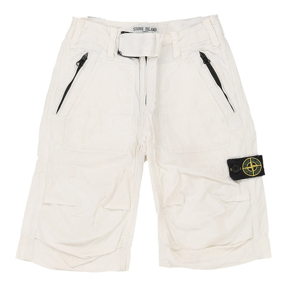 Vintage white Age 3 Stone Island Shorts - boys 22" waist