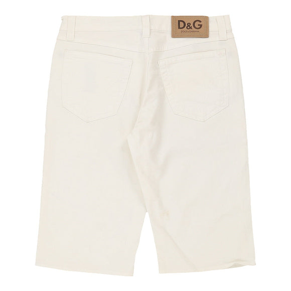 Vintage white Dolce & Gabbana Denim Shorts - womens 29" waist