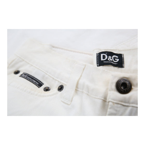 Vintage white Dolce & Gabbana Denim Shorts - womens 29" waist