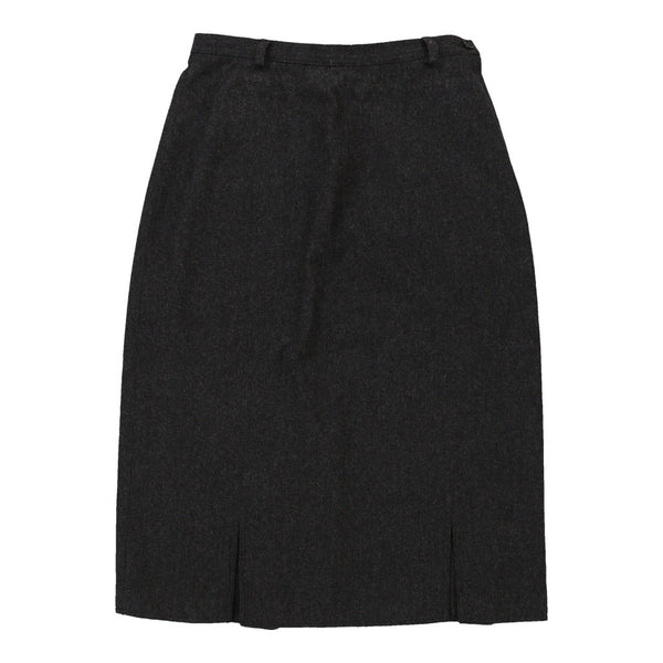 Vintage grey Valentino Midi Skirt - womens 25" waist