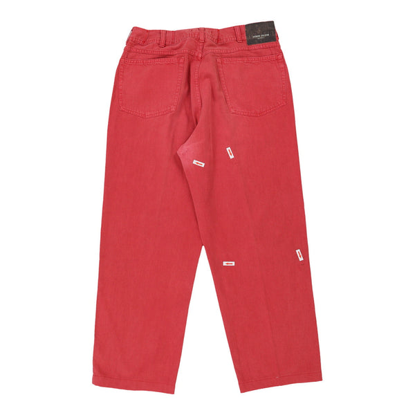 Vintage red Stone Island Marina Jeans - mens 32" waist
