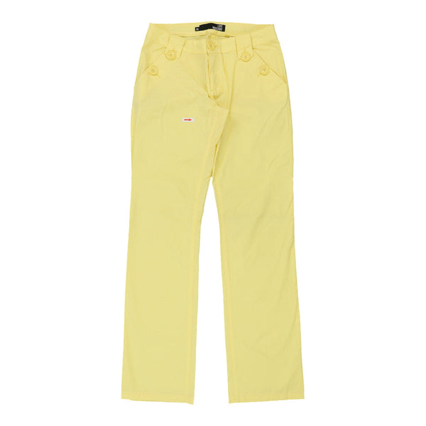 Vintage yellow Love Moschino Trousers - womens 30" waist