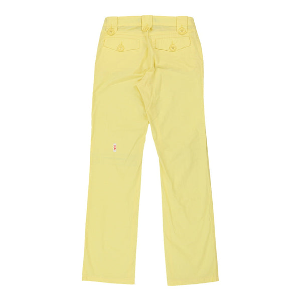 Vintage yellow Love Moschino Trousers - womens 30" waist