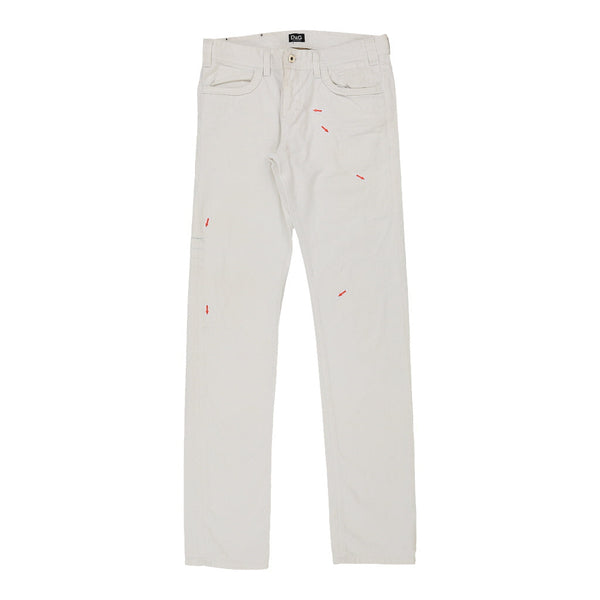 Vintage white Dolce & Gabbana Jeans - womens 32" waist
