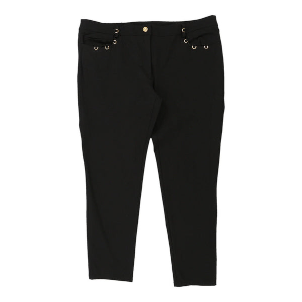 Vintage black Cavalli Class Trousers - womens 42" waist