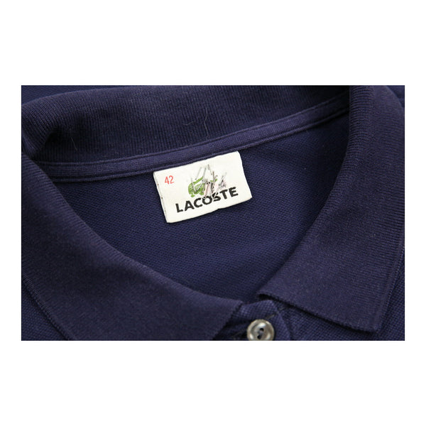 Vintage navy Lacoste Long Sleeve Polo Shirt - womens large